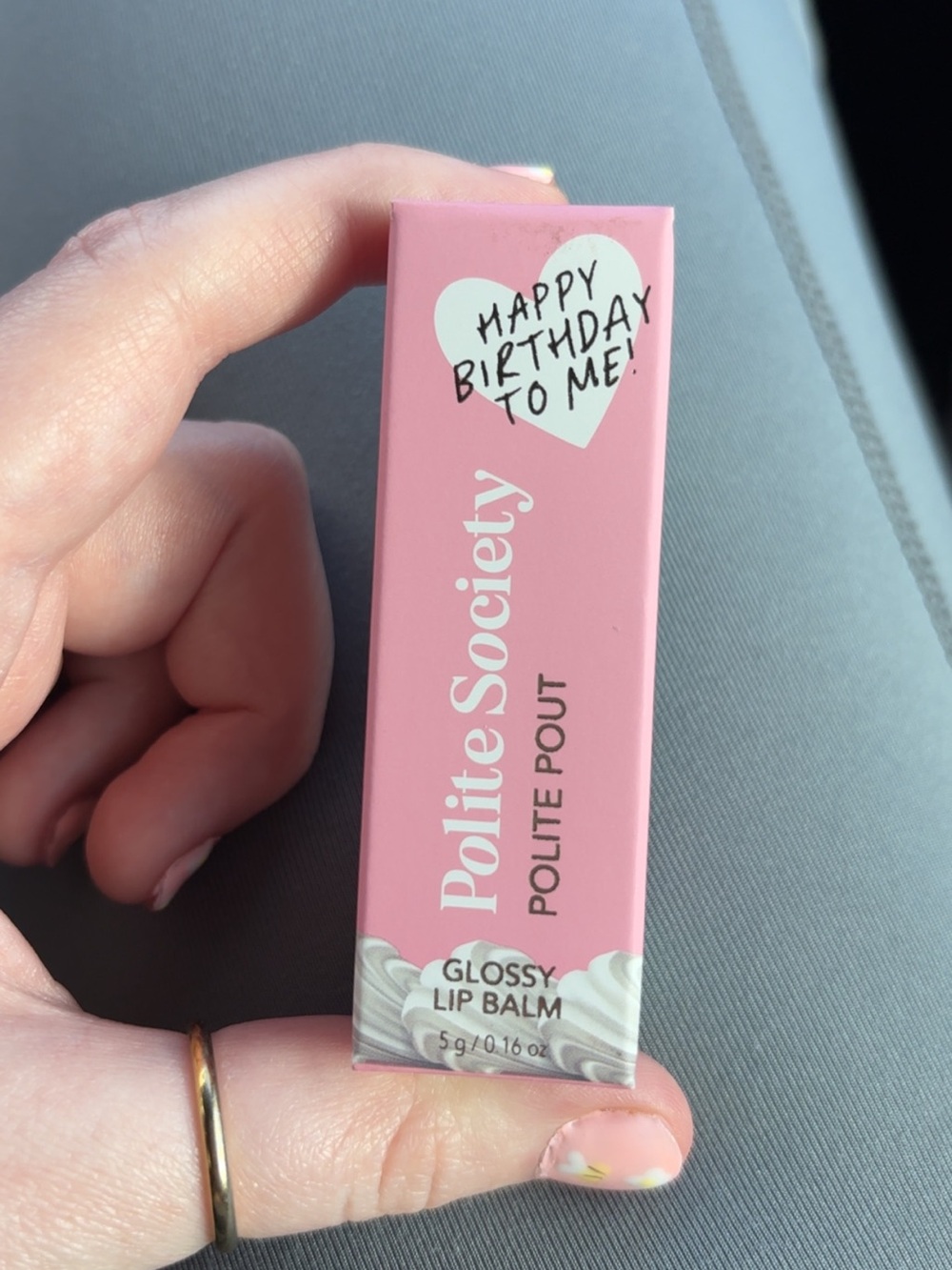 Polite Society Polite Pout Glossy Lip Balm — Pink